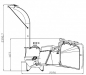 RP-TK-Schwerer Profi Holzhäcksler 160mm Hydraulisch