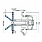 Hebebuehne 1-Saeulen hydraulisch mobil Vollautomatisch 2.5 Tonnen 400V RP-EA-600E extra flach