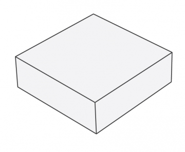 Gummiauflage 120 x 120 x 40 mm